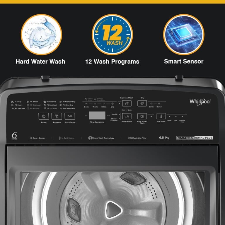 Whirlpool 6.5 KG 5 star stainwash Auto Top Load_7